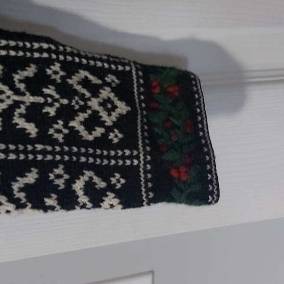 Talbots petite small 100 % cotton Christmas holiday sweater - Picture 5 of 10